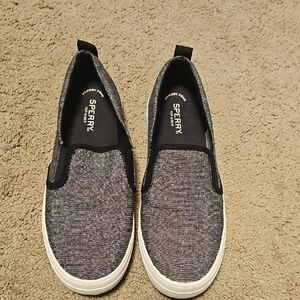 Sperry Black and Gray Casual Slip-Ons